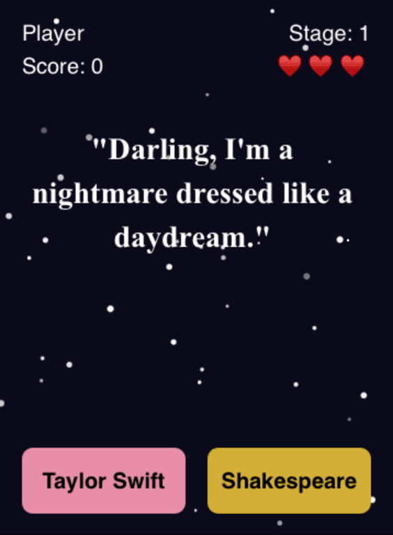 Swift or Shakespeare