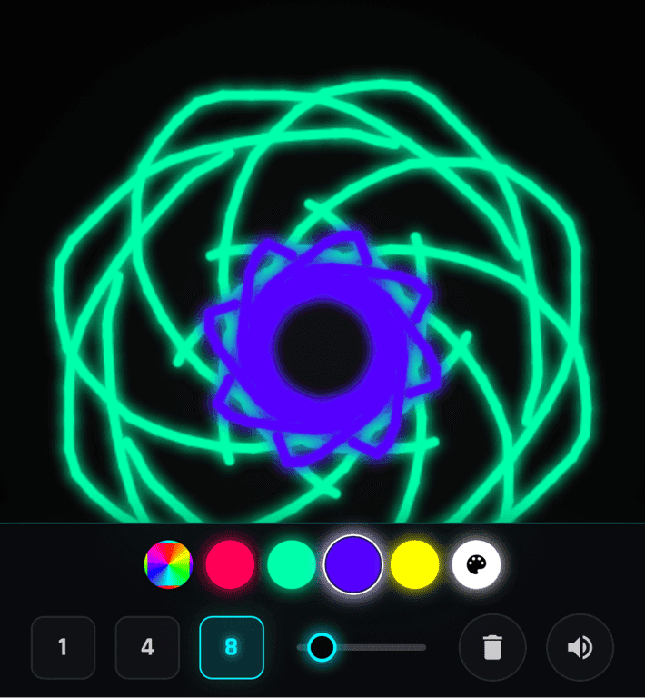 Pretty finger painting game with effects (Remix)